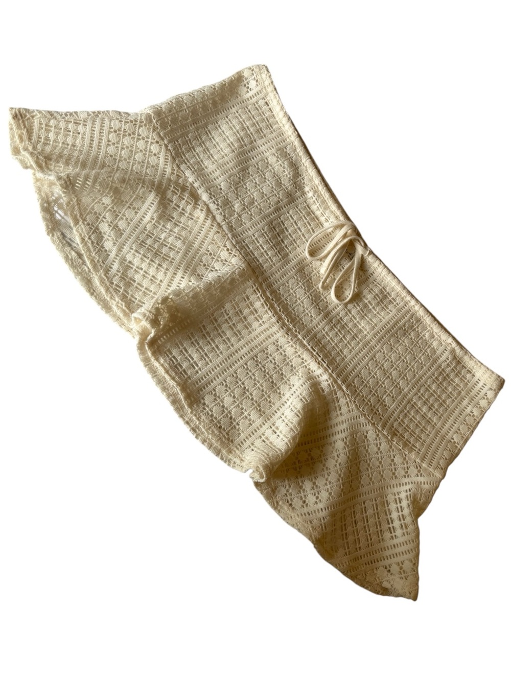 wild fable Cream Crochet Swim Coverup Wrap